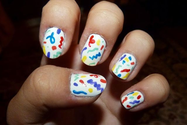 Happy Birthday Themed Nail Art Designs & Ideas